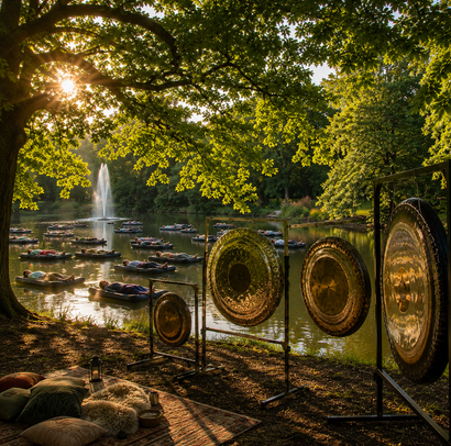 Floating Gong Bath ♡ 12 Planetengongs mitten in der Natur ♡♡♡